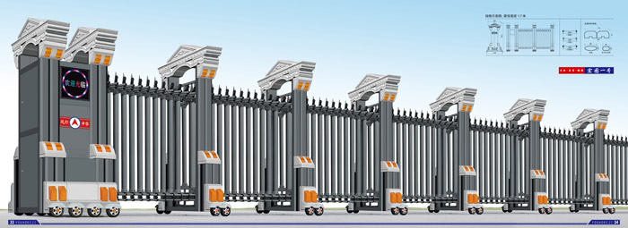 不銹鋼伸縮門銀鷹一號(hào)